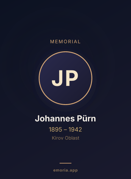 Memorial portrait of Johannes Pürn