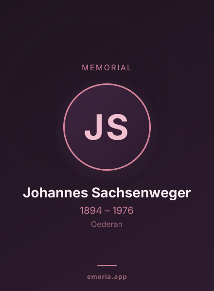 Memorial portrait of Johannes Sachsenweger