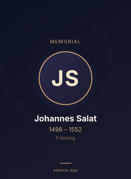 Memorial portrait of Johannes Salat