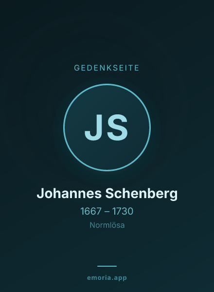 Gedenkportrait von Johannes Schenberg