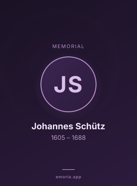 Memorial portrait of Johannes Schütz