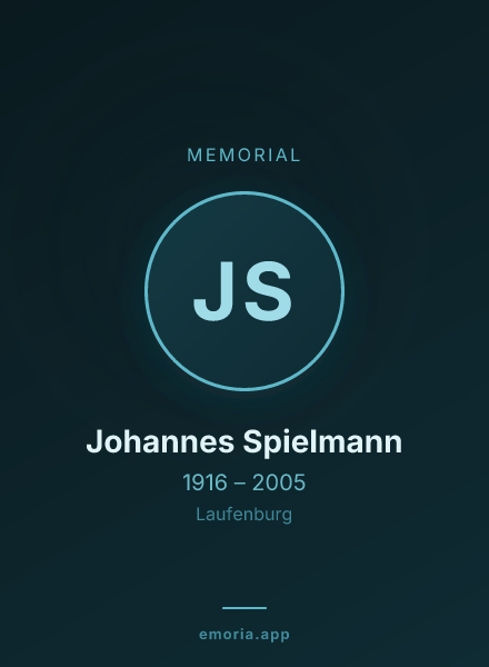 Memorial portrait of Johannes Spielmann