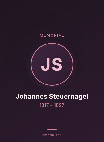 Memorial portrait of Johannes Steuernagel