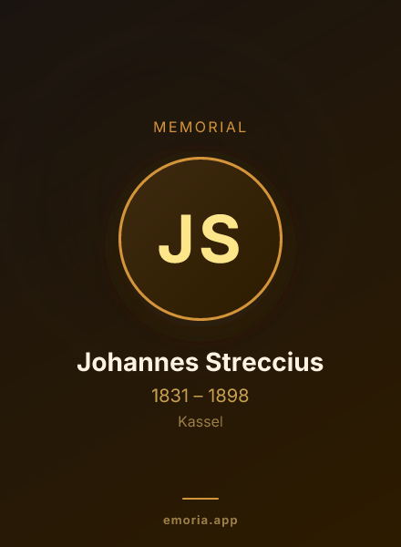 Memorial portrait of Johannes Streccius