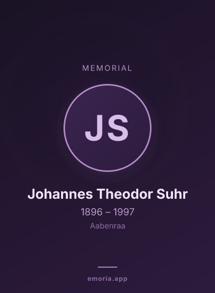 Memorial portrait of Johannes Theodor Suhr