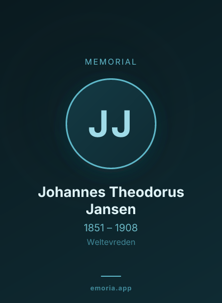 Memorial portrait of Johannes Theodorus Jansen