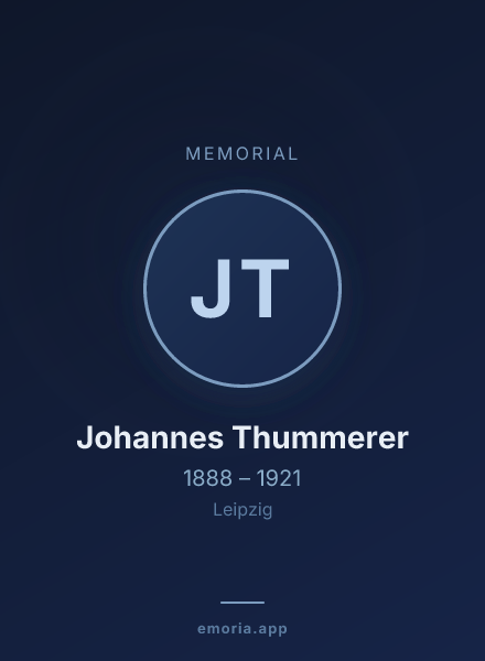 Memorial portrait of Johannes Thummerer
