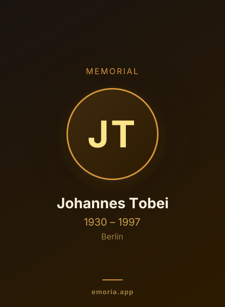 Memorial portrait of Johannes Tobei