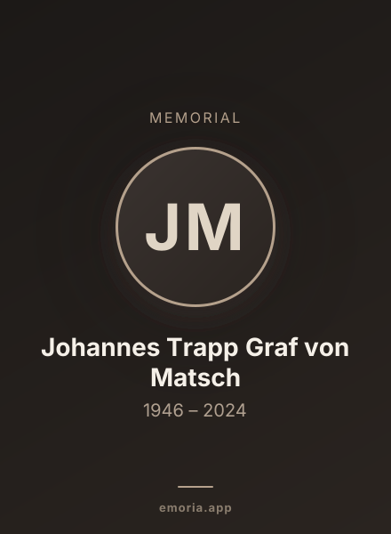 Memorial portrait of Johannes Trapp Graf von Matsch