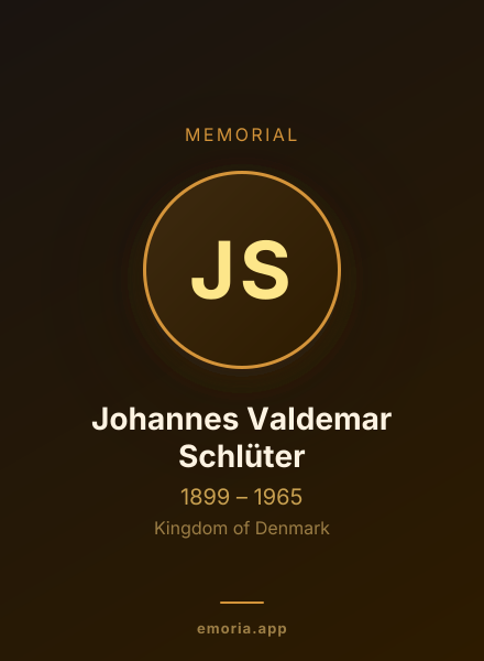 Memorial portrait of Johannes Valdemar Schlüter
