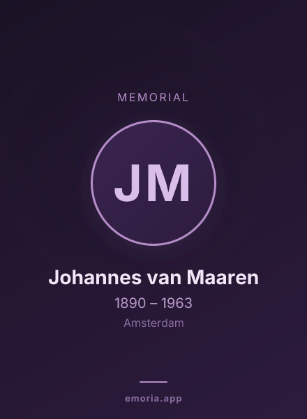 Memorial portrait of Johannes van Maaren