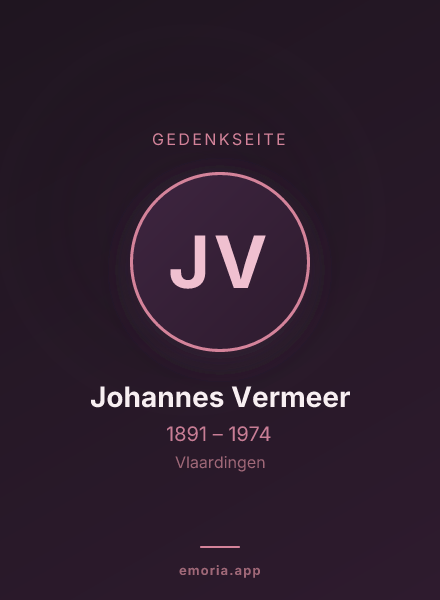 Gedenkportrait von Johannes Vermeer