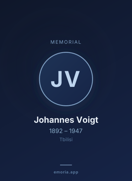 Memorial portrait of Johannes Voigt