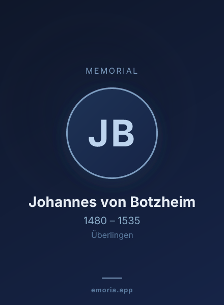 Memorial portrait of Johannes von Botzheim