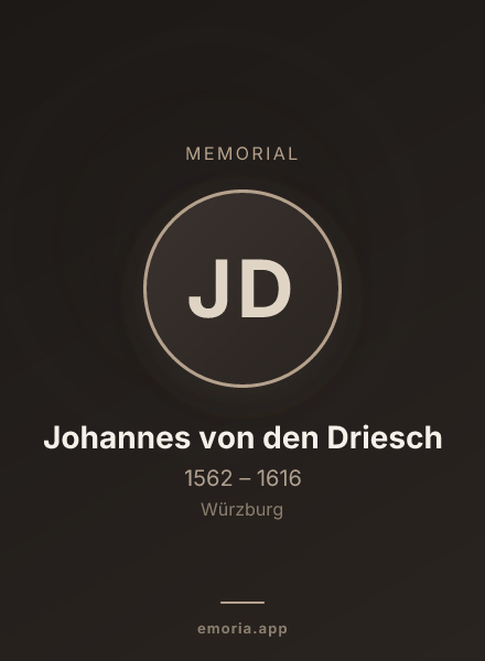 Memorial portrait of Johannes von den Driesch