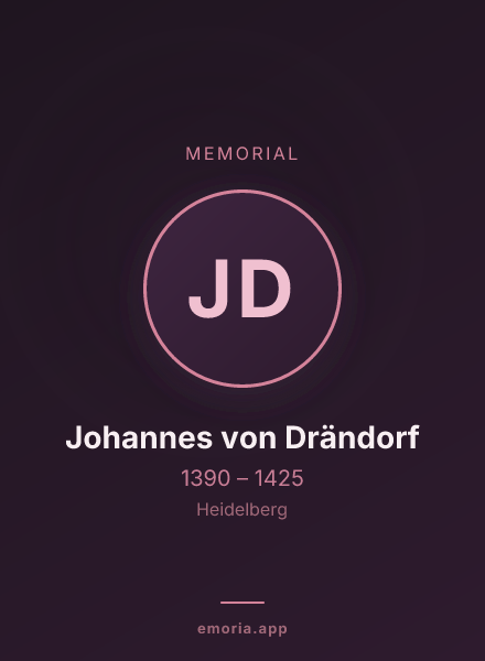 Memorial portrait of Johannes von Drändorf