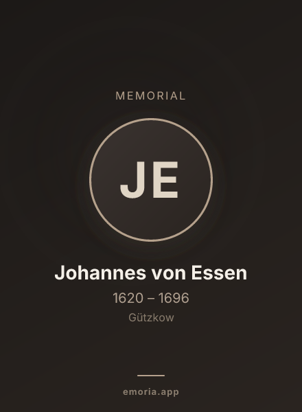 Memorial portrait of Johannes von Essen