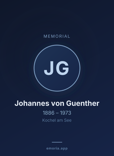 Memorial portrait of Johannes von Guenther