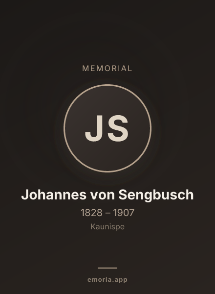 Memorial portrait of Johannes von Sengbusch