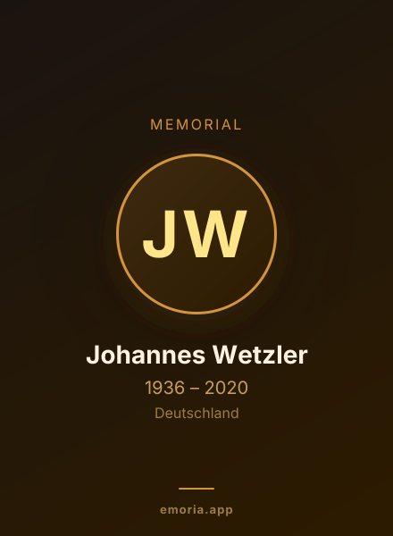 Memorial portrait of Johannes Wetzler
