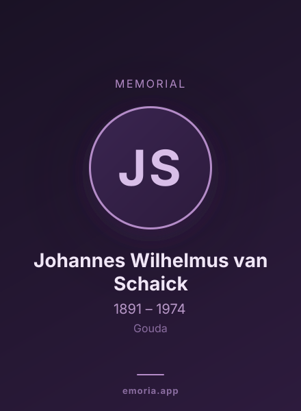 Memorial portrait of Johannes Wilhelmus van Schaick