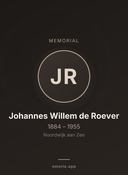 Memorial portrait of Johannes Willem de Roever