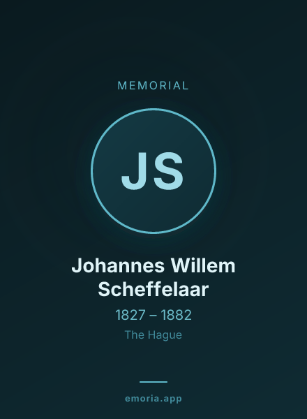 Memorial portrait of Johannes Willem Scheffelaar