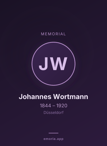 Memorial portrait of Johannes Wortmann