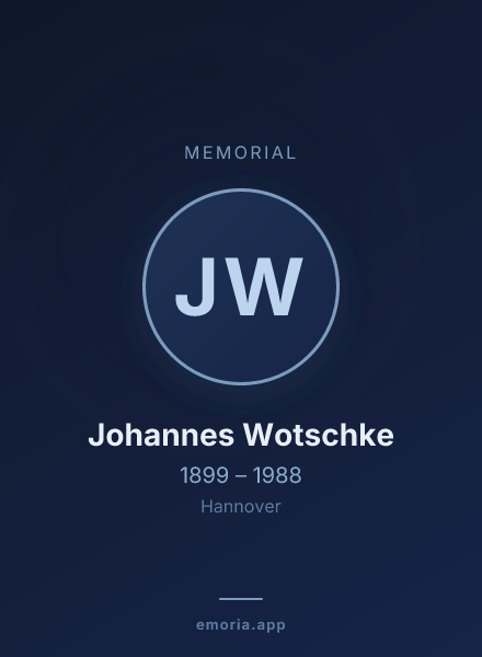 Memorial portrait of Johannes Wotschke