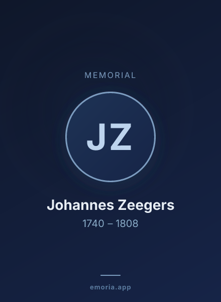 Memorial portrait of Johannes Zeegers