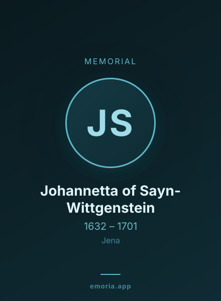 Memorial portrait of Johannetta of Sayn-Wittgenstein