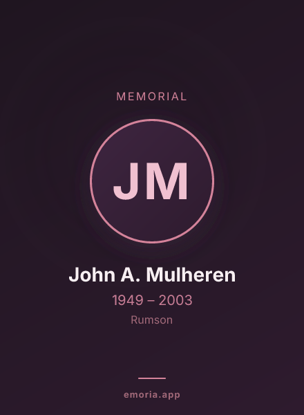 Memorial portrait of John A. Mulheren