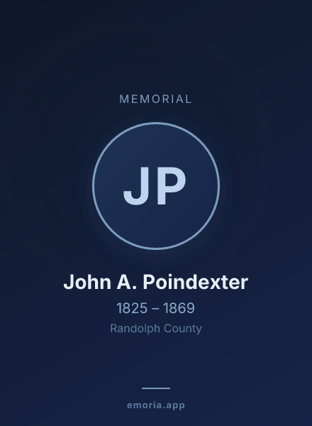 Memorial portrait of John A. Poindexter