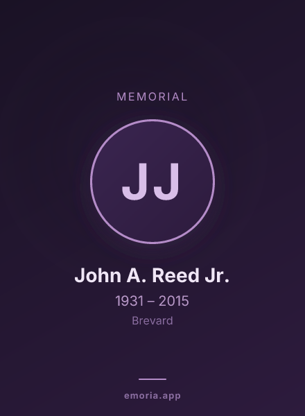 Memorial portrait of John A. Reed Jr.