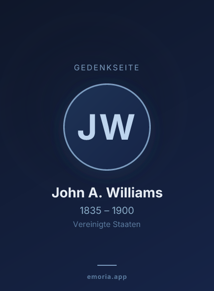 Gedenkportrait von John A. Williams