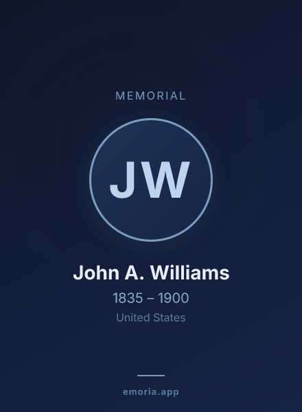 Memorial portrait of John A. Williams