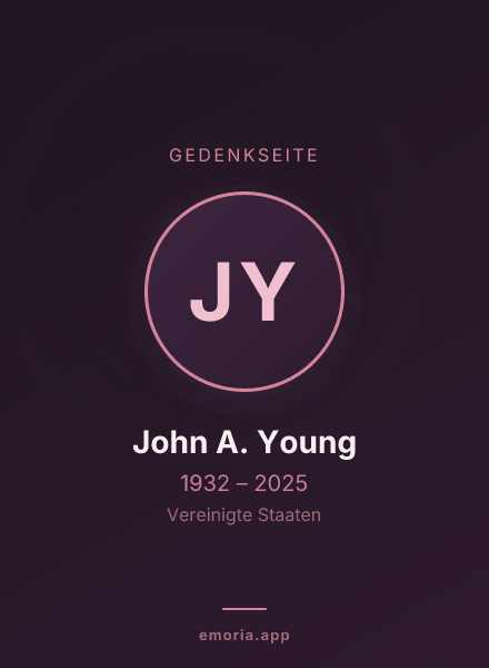 Gedenkportrait von John A. Young