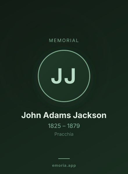 Memorial portrait of John Adams Jackson