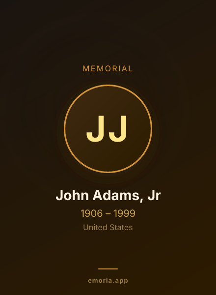 Memorial portrait of John Adams, Jr