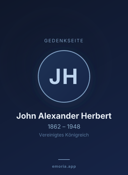 Gedenkportrait von John Alexander Herbert