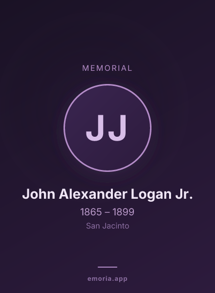Memorial portrait of John Alexander Logan Jr.