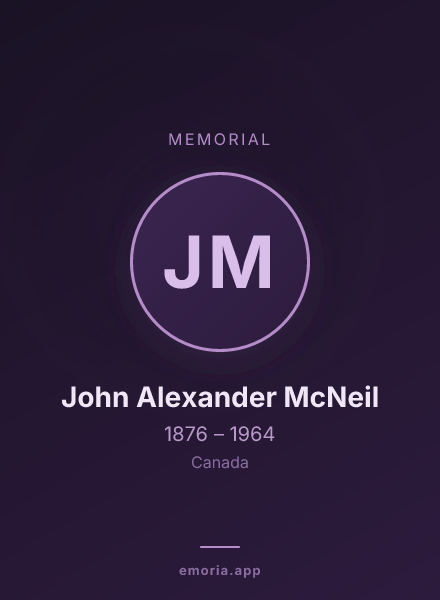 Memorial portrait of John Alexander McNeil