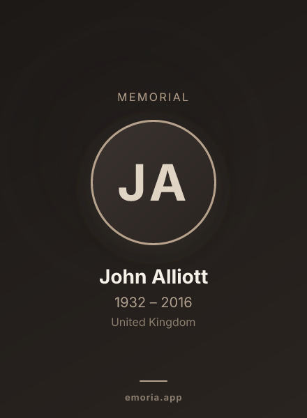 Memorial portrait of John Alliott
