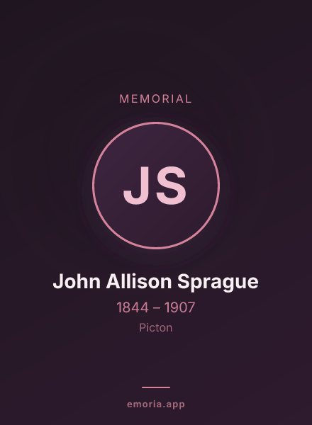 Memorial portrait of John Allison Sprague