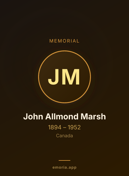 Memorial portrait of John Allmond Marsh