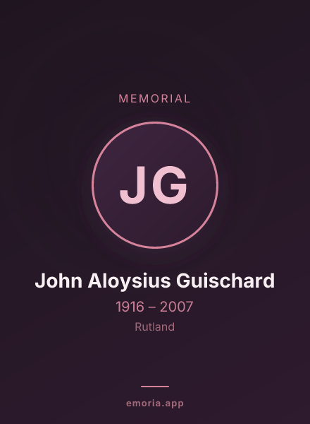 Memorial portrait of John Aloysius Guischard