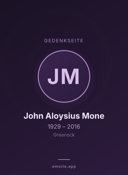 Gedenkportrait von John Aloysius Mone