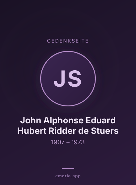 Gedenkportrait von John Alphonse Eduard Hubert Ridder de Stuers