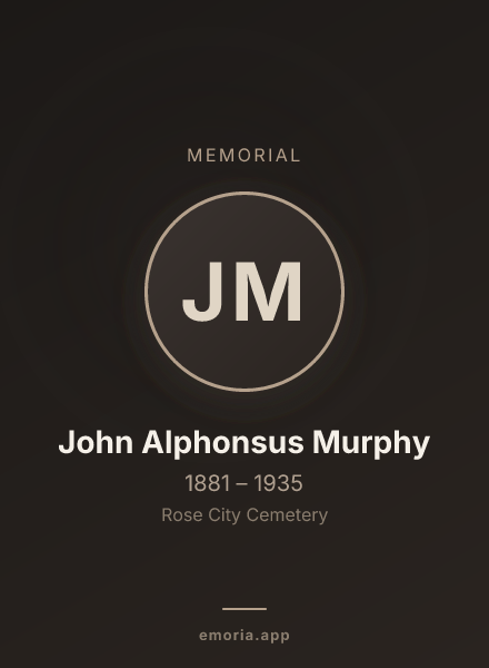 Memorial portrait of John Alphonsus Murphy