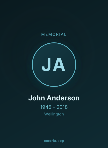 Memorial portrait of John Anderson